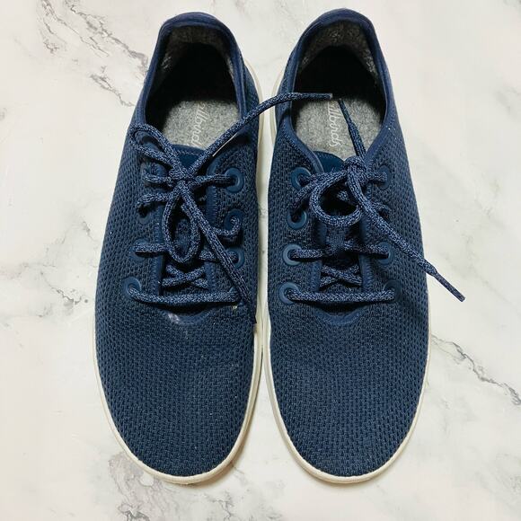 Allbirds Sneakers Mens 10 Blue Tree Runners Weave Walking Everyday Shoes - Picture 3 of 9